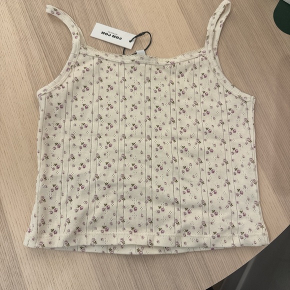 Cou Cou Intimates - The Picot Tank in English Rose Size S - Picture 1 of 6